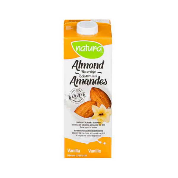 Natur-a Enriched Almond Beverage - Vanilla (Organic), 946ml - Everyday Vegan Grocer