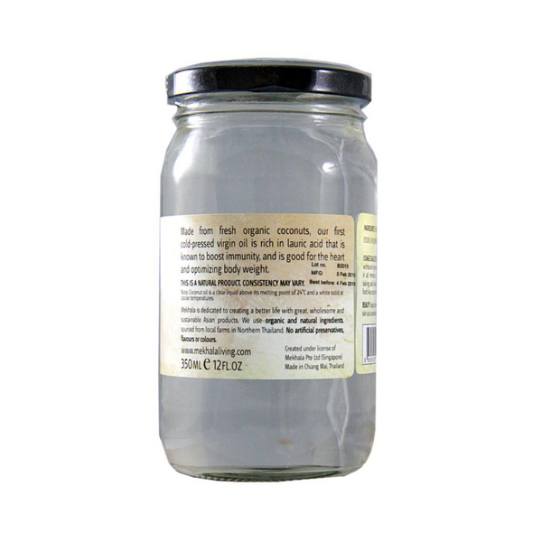 Mekhala - Organic Coconut Oil 350ml - Everyday Vegan Grocer
