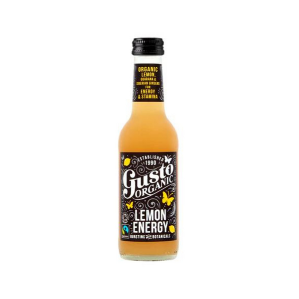 Gusto - Organic Lemon Energy 250mL - Everyday Vegan Grocer