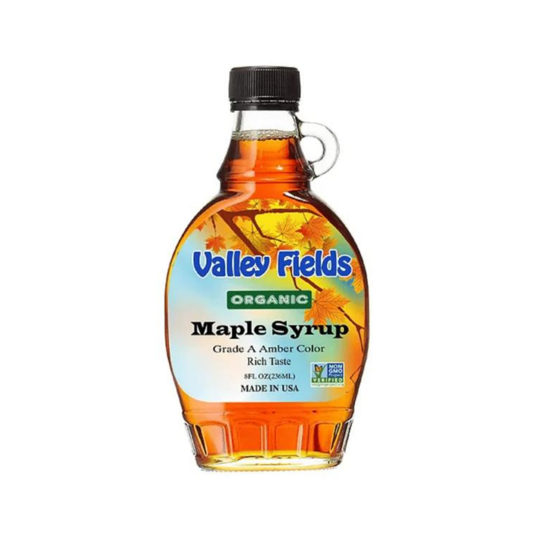 Valley Fields - Organic Maple Syrup Grade A Amber Rich Taste 236ml - Everyday Vegan Grocer