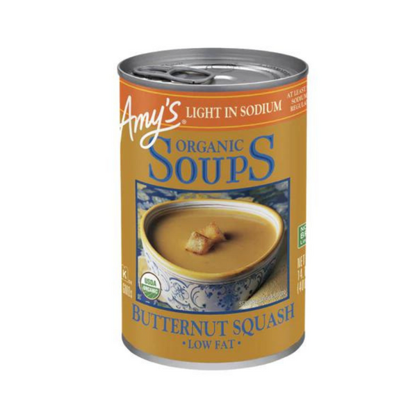 Amy's Kitchen - Butternut Squash Soup (Light in Sodium & Low Fat) 400g - Everyday Vegan Grocer