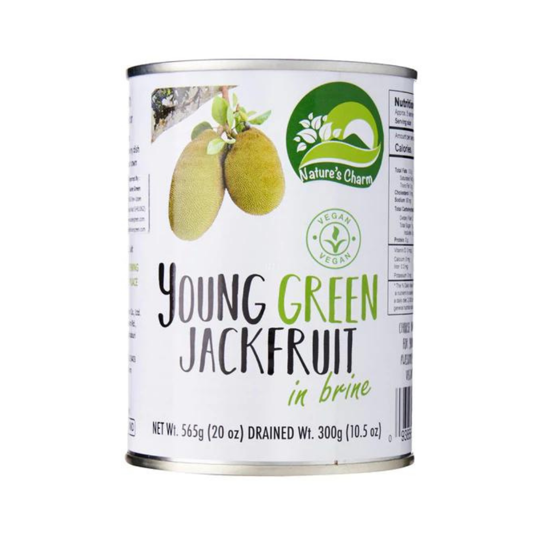 Nature's Charm - Young Green Jackfruit in Brine 565g - Everyday Vegan Grocer