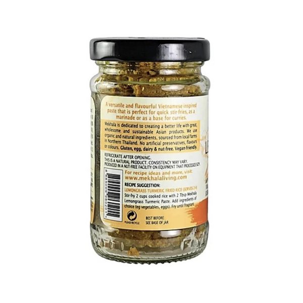 Mekhala Organic Lemongrass Turmeric Paste, 100g - Everyday Vegan Grocer