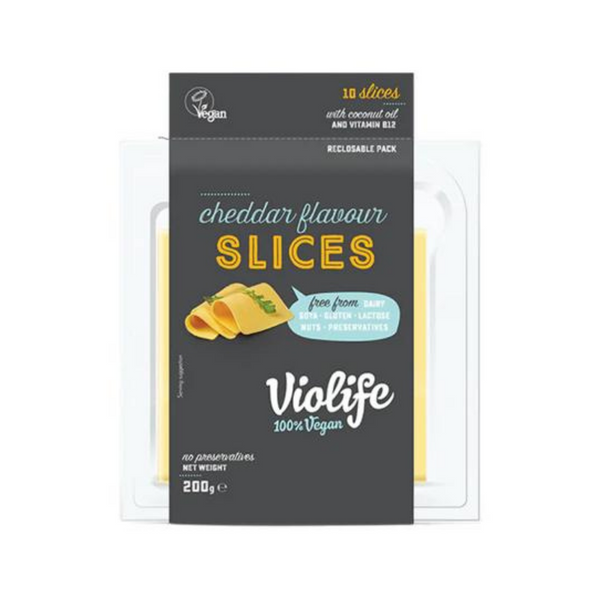 Violife Cheddar Slices 200g - Everyday Vegan Grocer