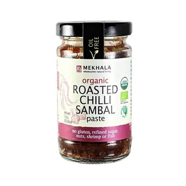 Mekhala Organic Roasted Chili Sambal Paste, 100g - Everyday Vegan Grocer
