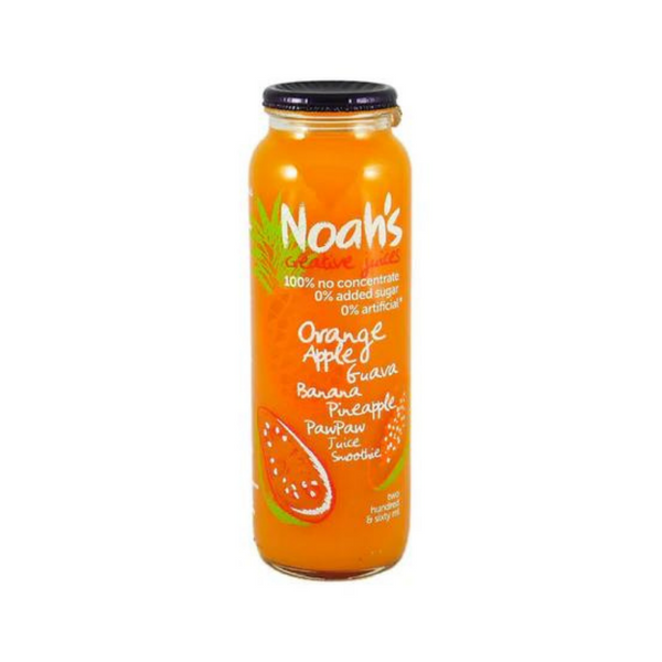 Noah's Creative Juices - Orange Apple Guava Banana Pineapple PawPaw 260ml - Everyday Vegan Grocer