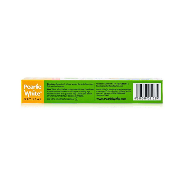 Pearlie White - All Natural Enamel Safe Kids' Blueberry Toothpaste Flouride Free 45g - Everyday Vegan Grocer