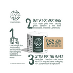 Bambooloo - 8 Toilet Rolls 100% Bamboo - Everyday Vegan Grocer