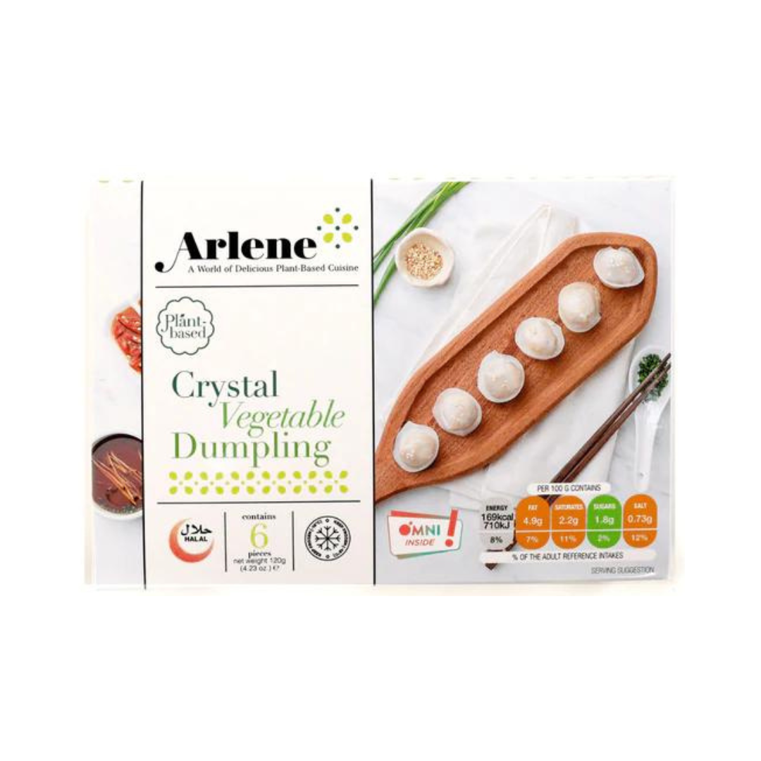 Arlene - Frozen Crystal Vegetable Dumpling 6pcs (120g/Pkt) - Everyday Vegan Grocer