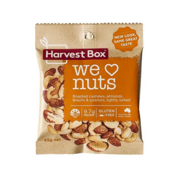 Harvest Box - We Love Nuts 45g - Everyday Vegan Grocer