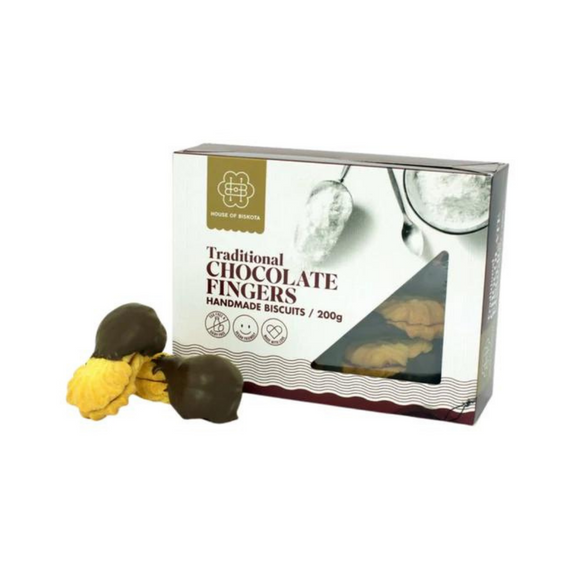 House of Biskota - Chocolate Fingers 200g - Everyday Vegan Grocer