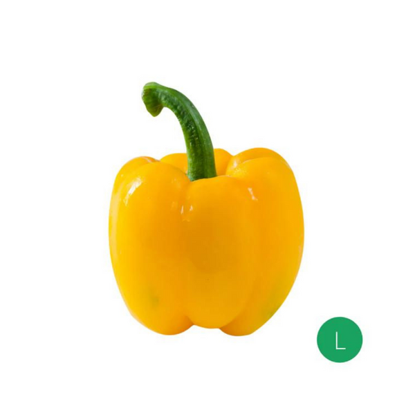 Organic Produce - Yellow Capsicum Large (200-250g) - Everyday Vegan Grocer