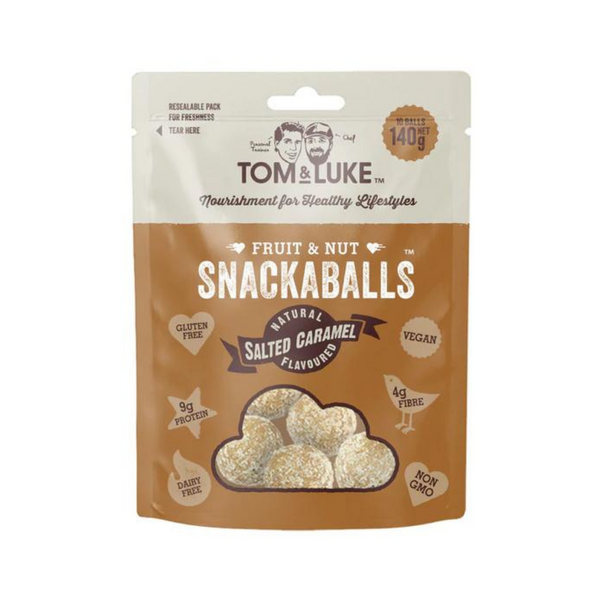 Tom and Luke Snackaball - Salted Caramel, 140g - Everyday Vegan Grocer
