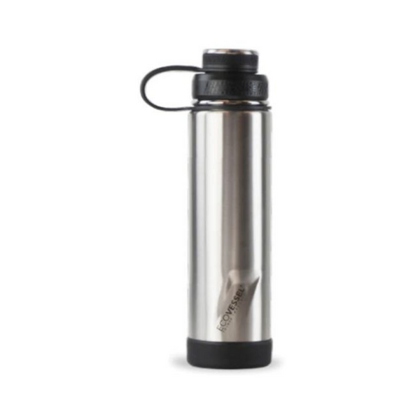 Eco Vessel Boulder Trimax 24 oz Silver Express - Everyday Vegan Grocer