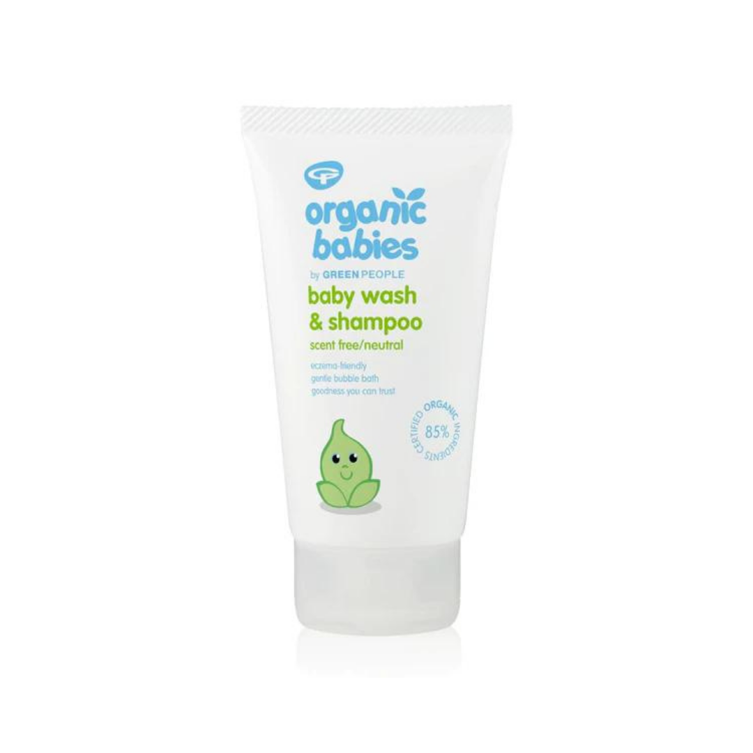 Green People Organic Babies - Scent-Free Baby Wash & Shampoo, 150mL - Everyday Vegan Grocer