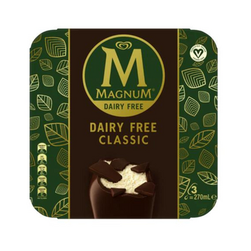 Magnum - Dairy Free Classic Multipack Ice Cream (3 x 90ml bars)