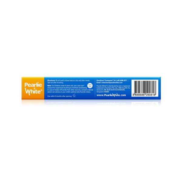 Pearlie White - All Natural Enamel Safe Kids’ Strawberry Toothpaste (Contains Fluoride) 45g - Everyday Vegan Grocer