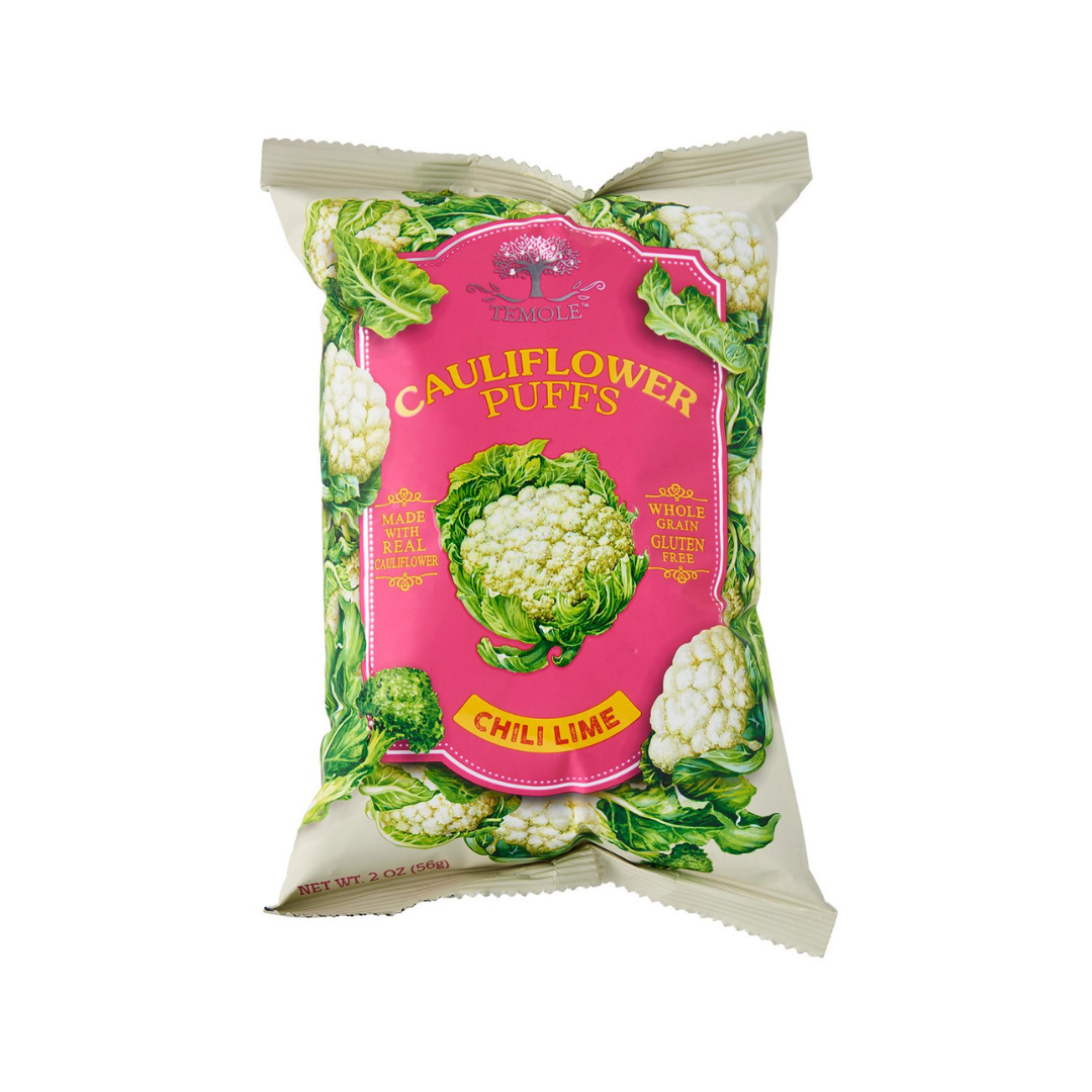 Temole - Cauliflower Puffs Chili Lime 56g - Everyday Vegan Grocer