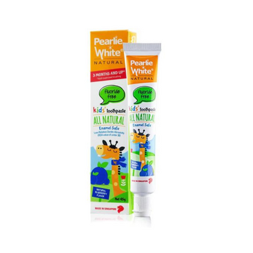 Pearlie White - All Natural Enamel Safe Kids' Blueberry Toothpaste Flouride Free 45g