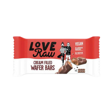 Love Raw - Vegan Cream Wafer Bar Milk Chocolate With Hazelnut