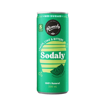 Remedy Sodaly Soft Drink Lemon Lime Bitters, 250ml