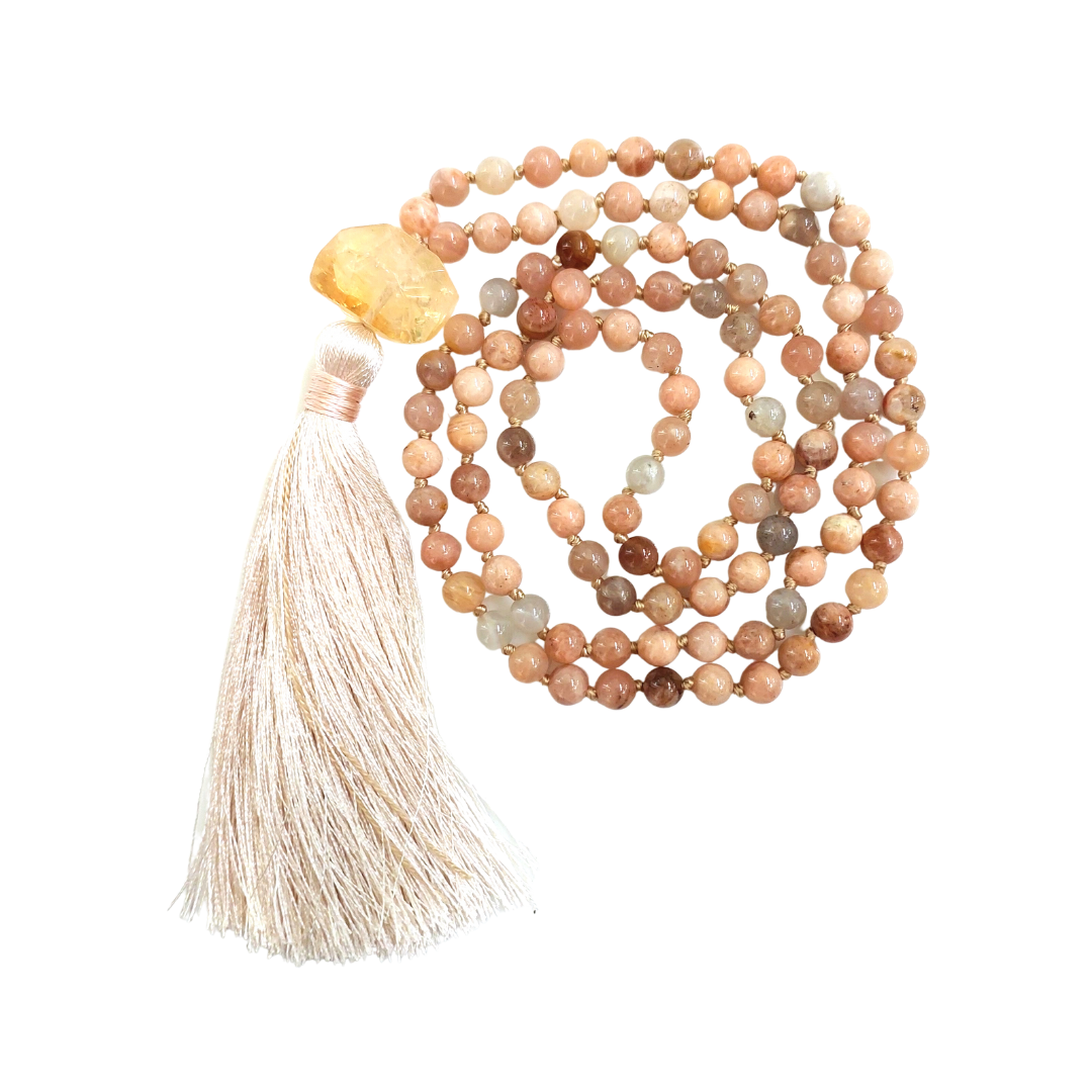 SparrowLarkBeads - Mala Necklace 108 beads, Plain, 6mm bead size-2
