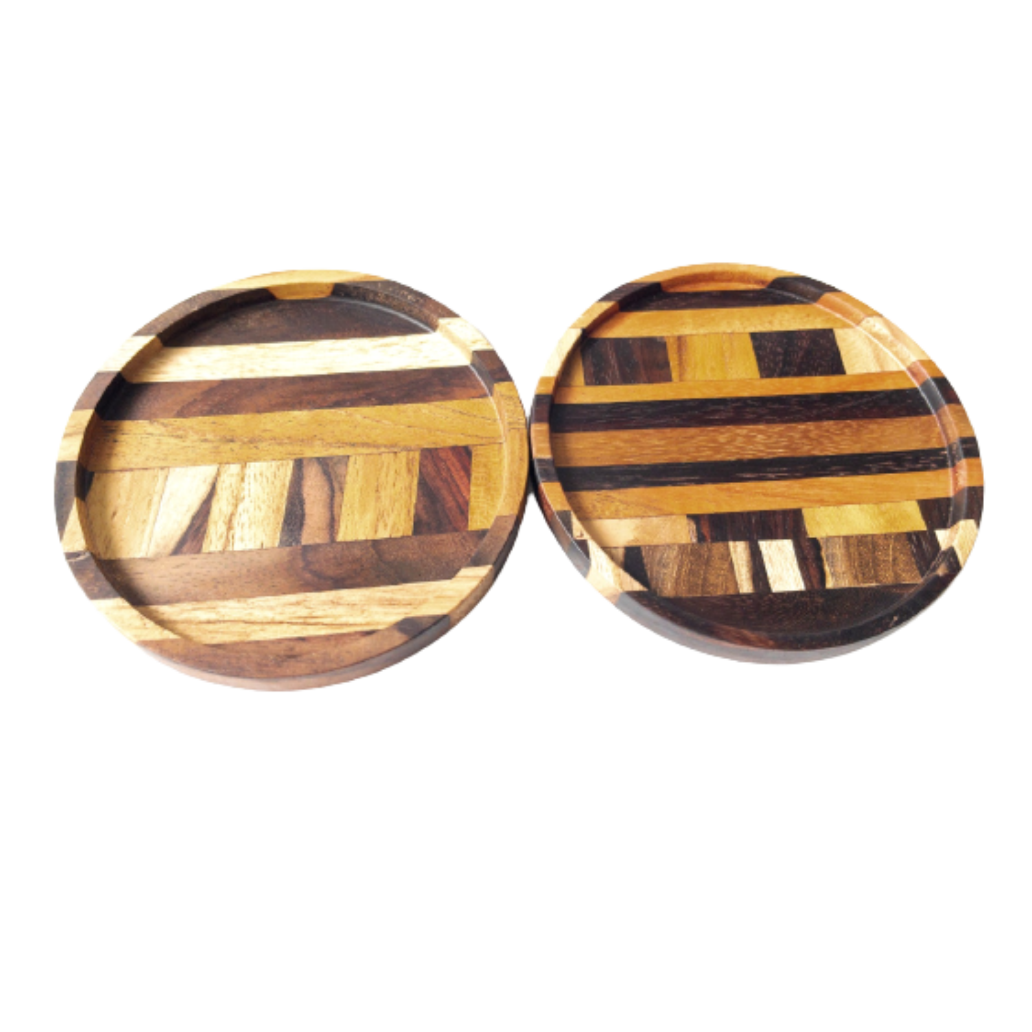 Purnama Teak Wood Coaster Set Everyday Vegan Grocer