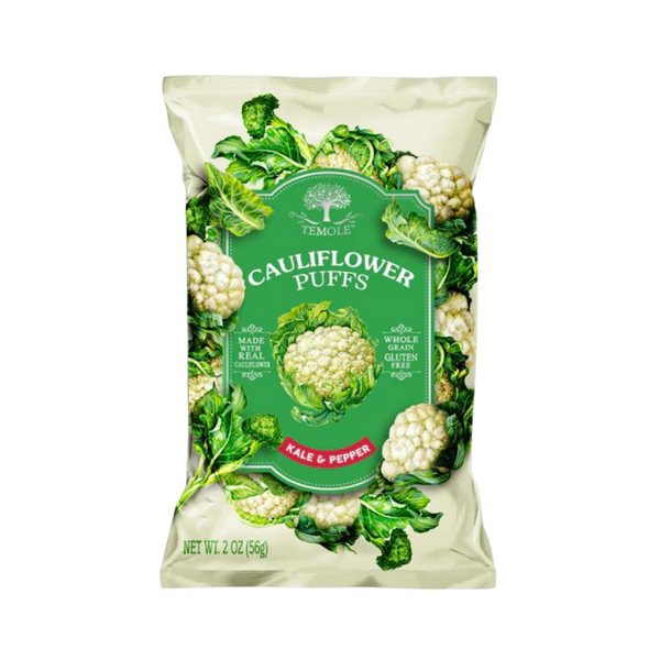 Temole - Cauliflower Puffs Kale & Pepper 56g