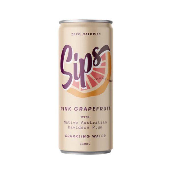Sips - Pink Grapefruit 330ml - Everyday Vegan Grocer