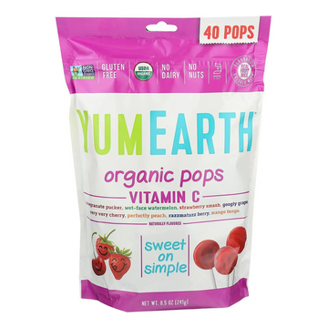 YumEarth - Organic Vitamin C Lollipops 40+ 245g