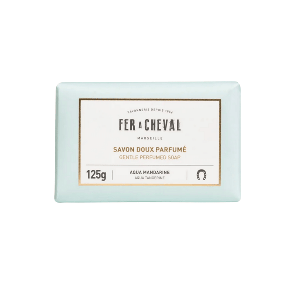 OASIS Beauty Kitchen - Scented Marseille Soaps by Savonnerie Fer a Cheval - AQUA TANGERINE - Everyday Vegan Grocer