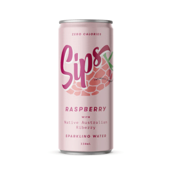 Sips - Raspberry 330ml - Everyday Vegan Grocer