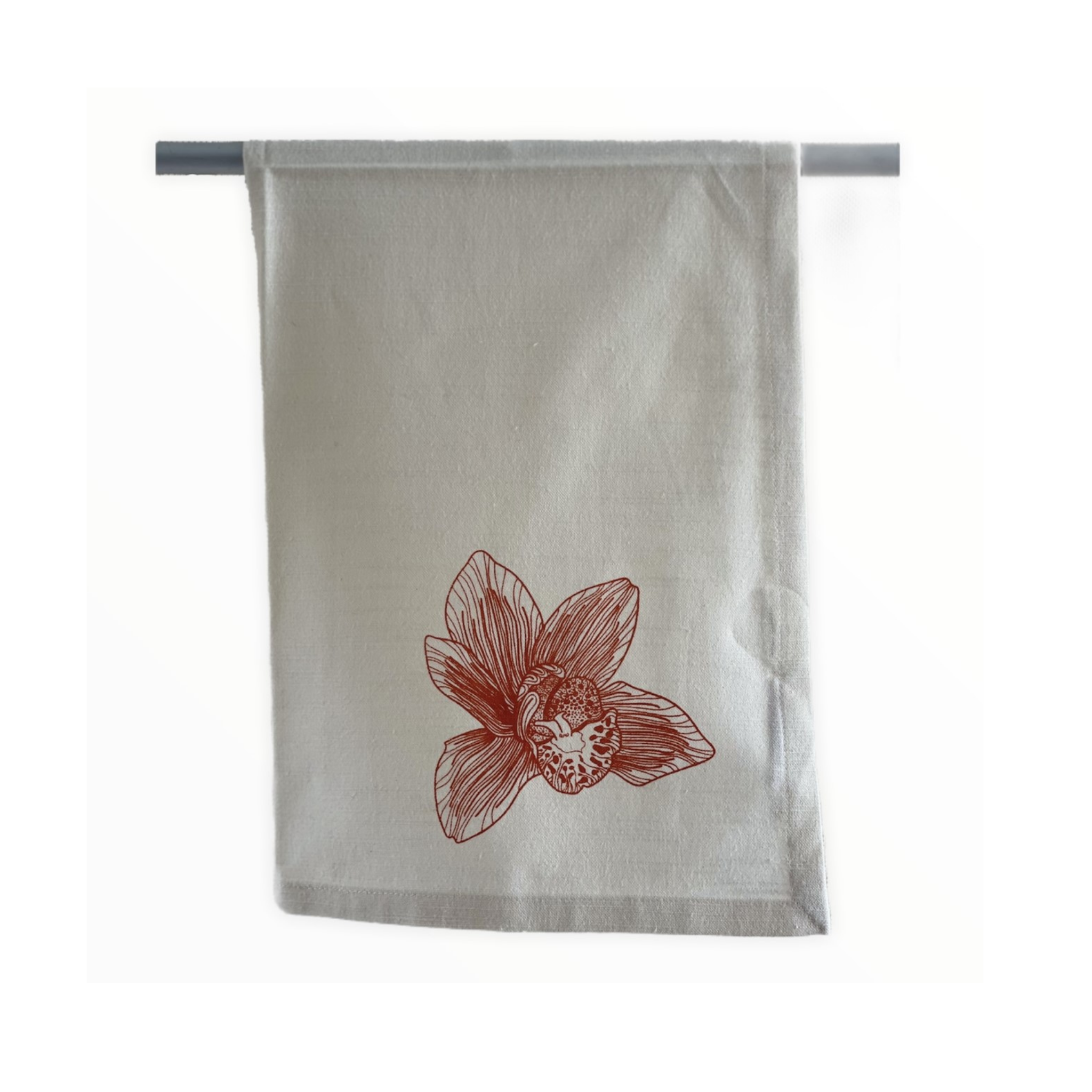 Stitches and Tweed - Orchid Tea Towel - Everyday Vegan Grocer