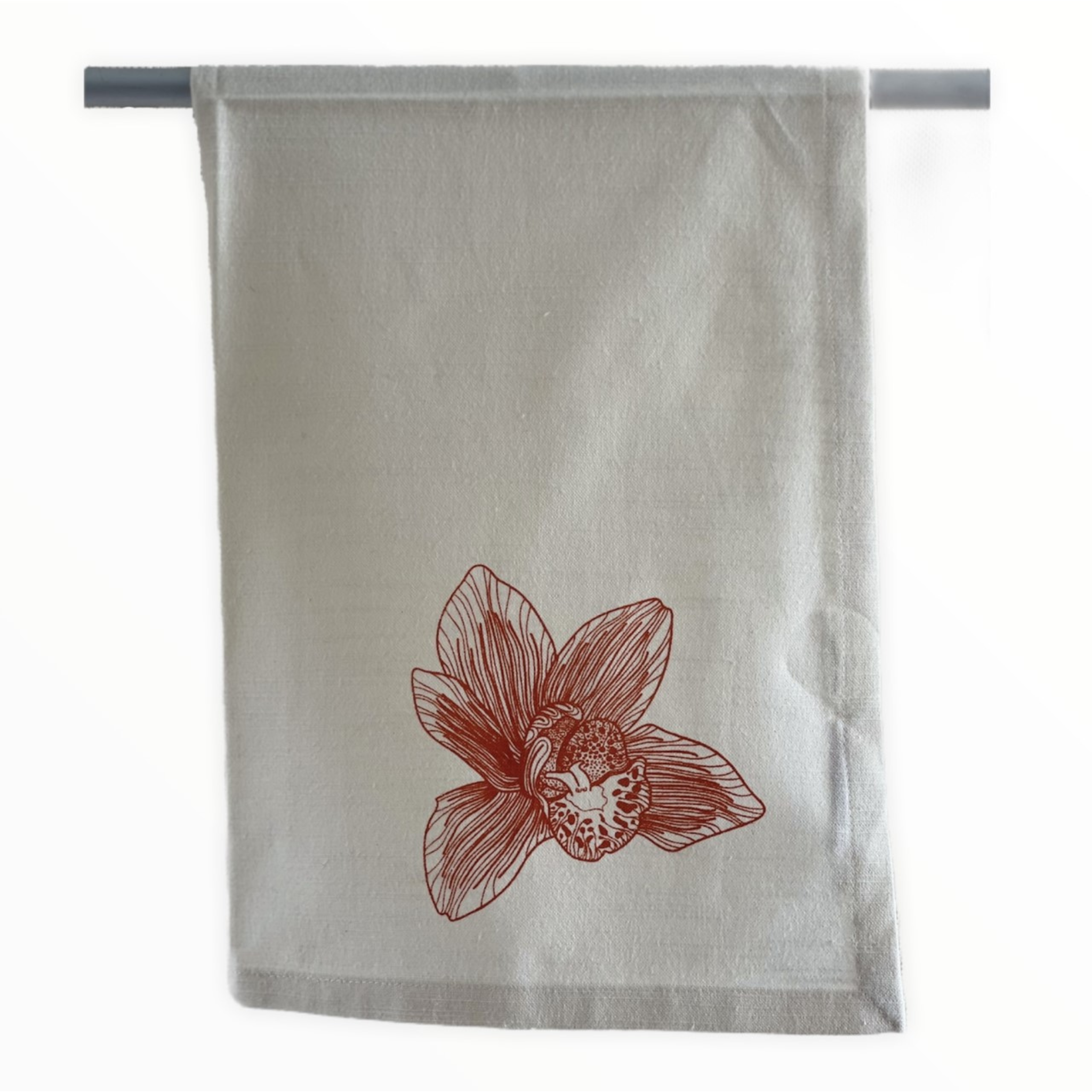 Stitches and Tweed - Orchid Tea Towel - Everyday Vegan Grocer