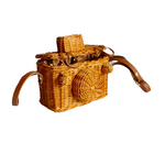 Stitches and Tweed - Rattan Camera Bag - Everyday Vegan Grocer