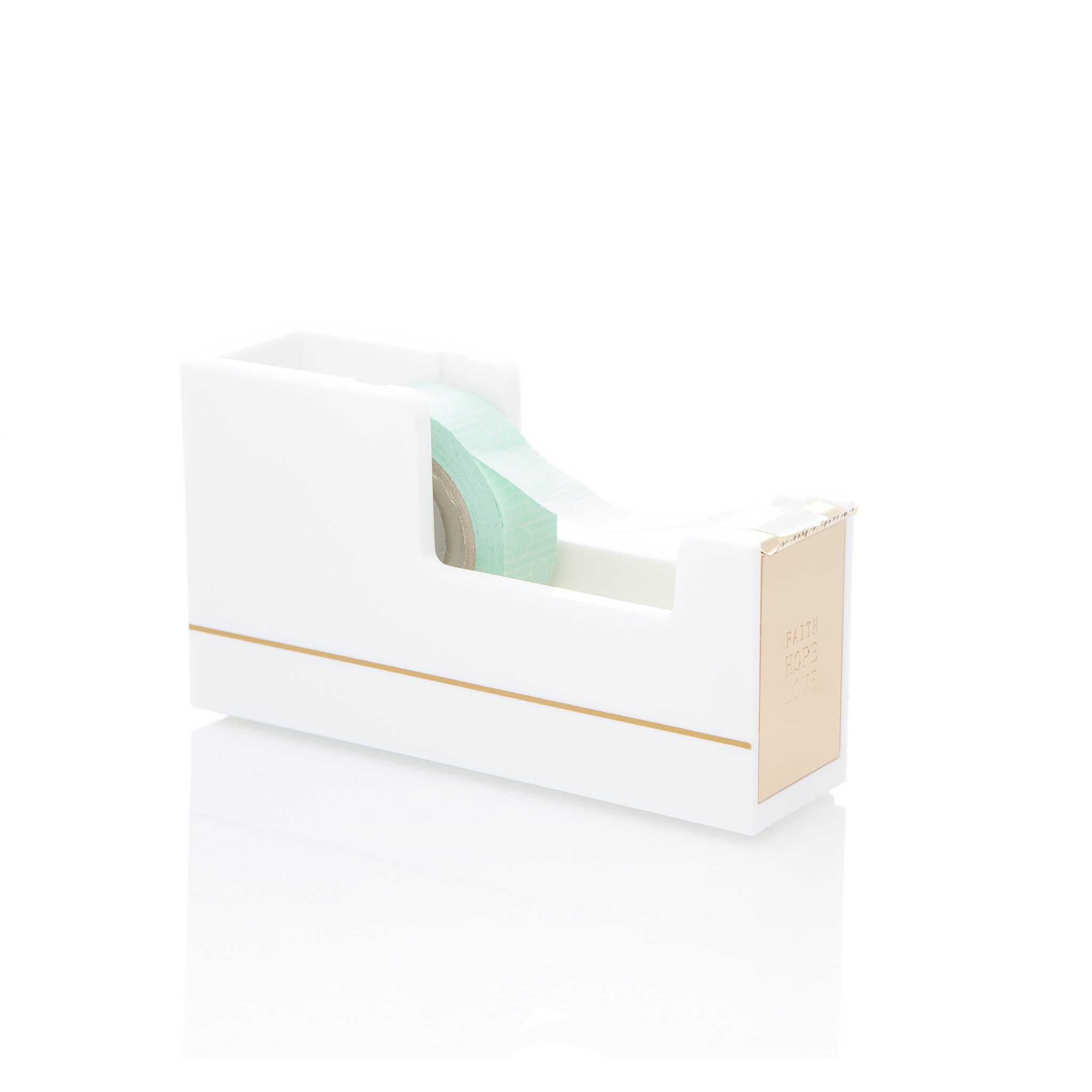 Stitches and Tweed - Tape dispenser - White - Everyday Vegan Grocer